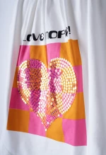 Εβίτα Fashion Σετ Σόρτς Love More, Πορτοκαλί
