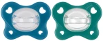 Chicco Πιπίλα PhysioForma Dual Soft, Όλο σιλικόνη Πράσινο/Μπλε 16-36m 2τμχ