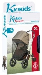 Kiokids Κουνουπιέρα Καροτσιού-Λίκνου Μαύρη