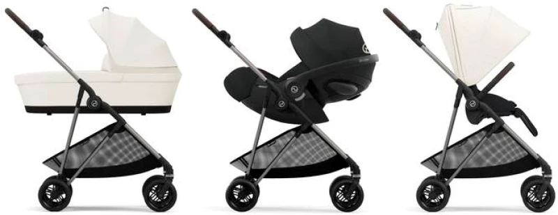 Cybex Καρότσι Melio, Canvas White