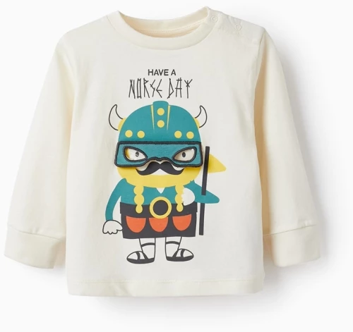 Zippy Bebe Μπλούζα Vikings, Εκρού