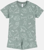 Πυτζάμα αγόρι "Dinosaurs" χακί