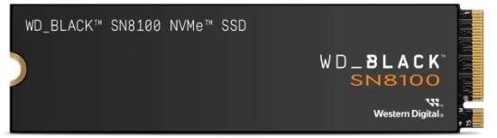 SSD|WESTERN DIGITAL|Black SN8100|2TB|M.2|PCIe Gen5|NVMe|3D TLC|Write speed 14000 MBytes/sec|Read speed 14900 MBytes/sec|WDS200T1X0M