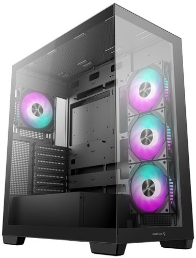 Case|DEEPCOOL|CG580 4F|MidiTower|Case product features Transparent panel|Not included|ATX|MicroATX|MiniITX|Colour Black|R-CG580-BKADA4-G-1