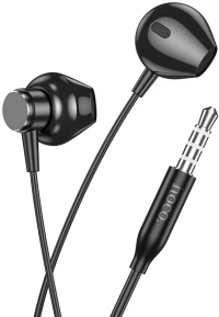 Hands Free Hoco M125 Smart Earphones Stereo 3.5mm με Μικρόφωνο και Πλήκτρο Λειτουργίας 1.2m Μαύρα