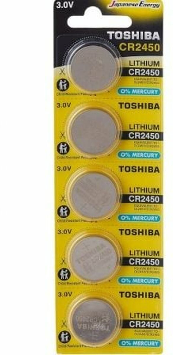 Επαναφορτιζόμενες Μπαταρίες Toshiba CR2450-PW-BP-5 3 V