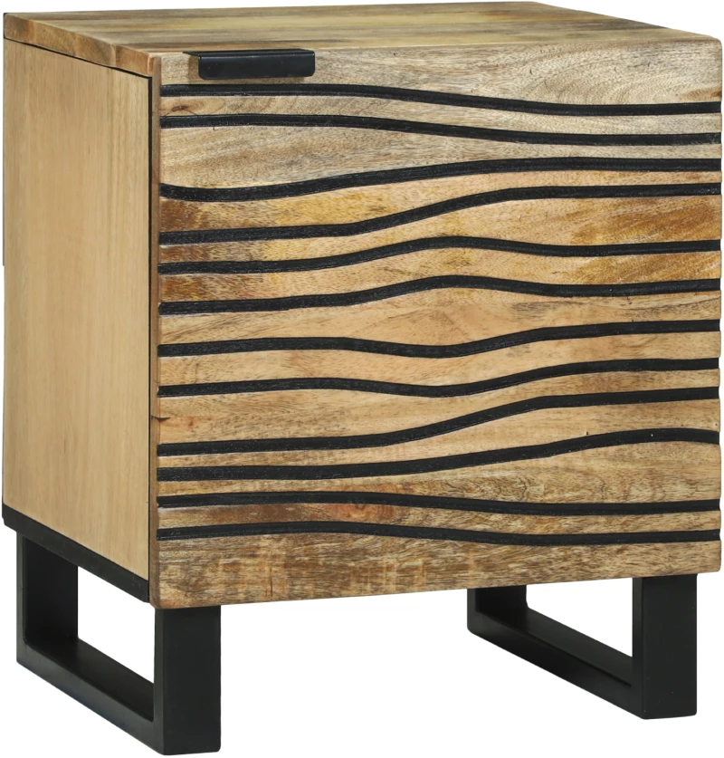vidaXL Κομοδίνα 2 τεμ 40x33.5x46 εκ Μασίφ Ξύλο Μάνγκο