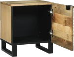 vidaXL Κομοδίνα 2 τεμ 40x33.5x46 εκ Μασίφ Ξύλο Μάνγκο