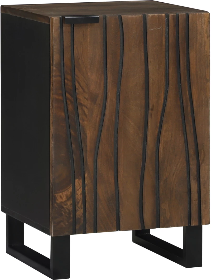 vidaXL Έπιπλο Μπάνιου 38x33.5x58 cm Μασίφ Ξύλο Καρυδιά
