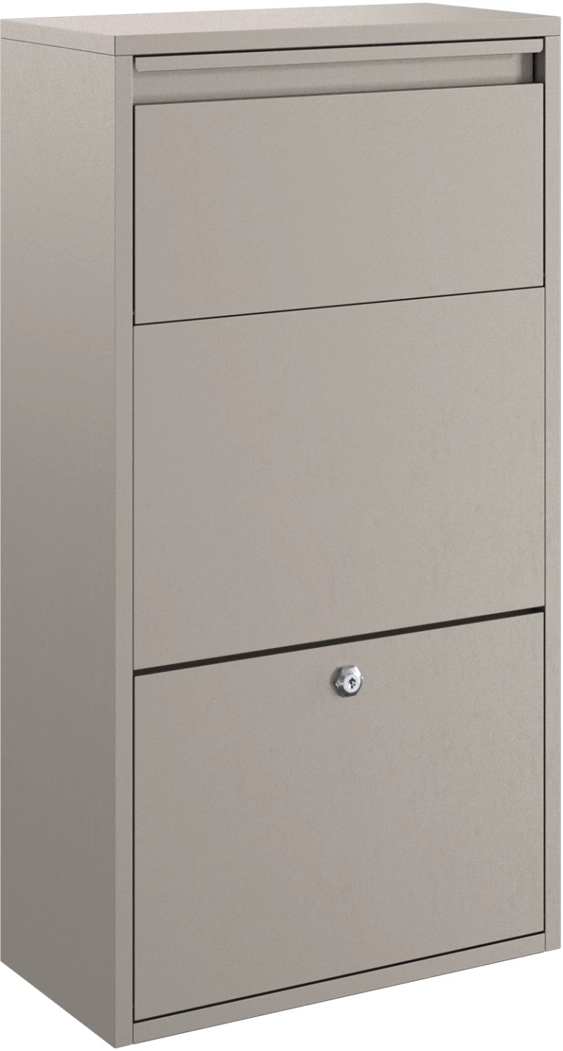 vidaXL Γραμματοκιβώτιο Πακέτων 44x22x82 εκ. Ανθεκτικό Ατσάλι