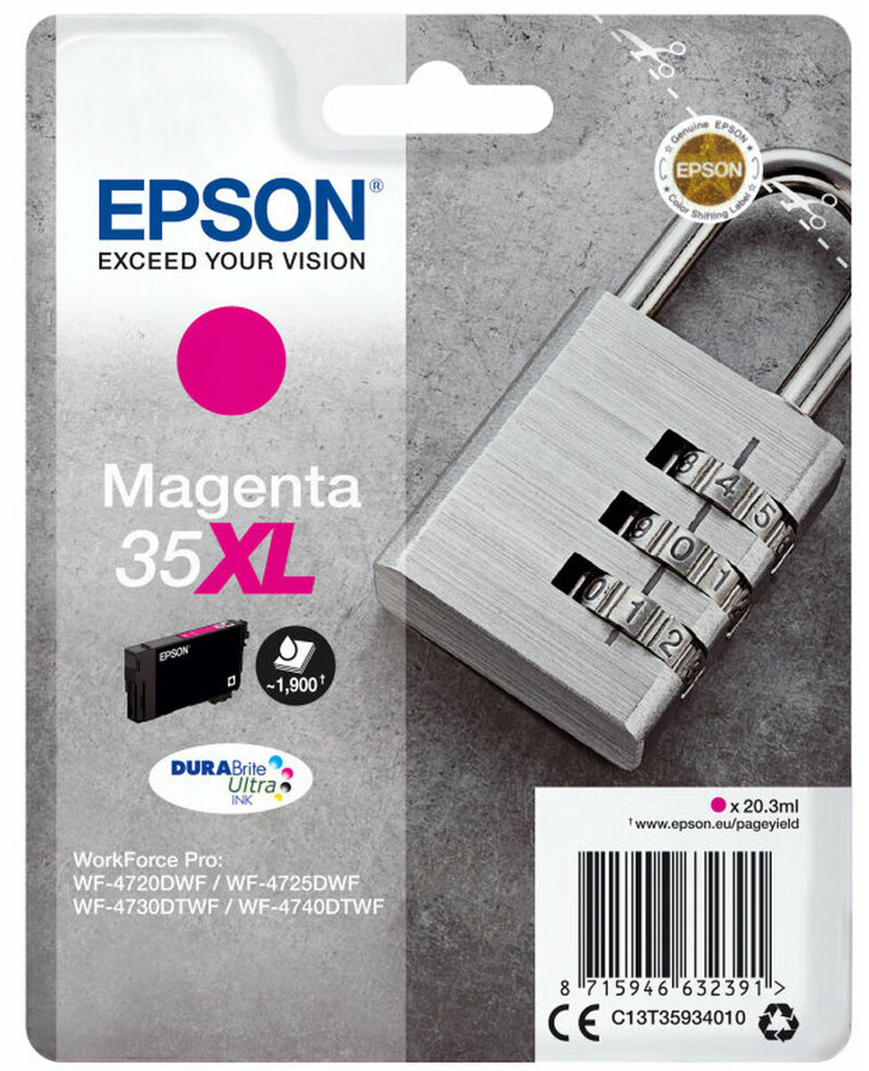 Αυθεντικό Φυσίγγιο μελάνης Epson 35XL Mατζέντα