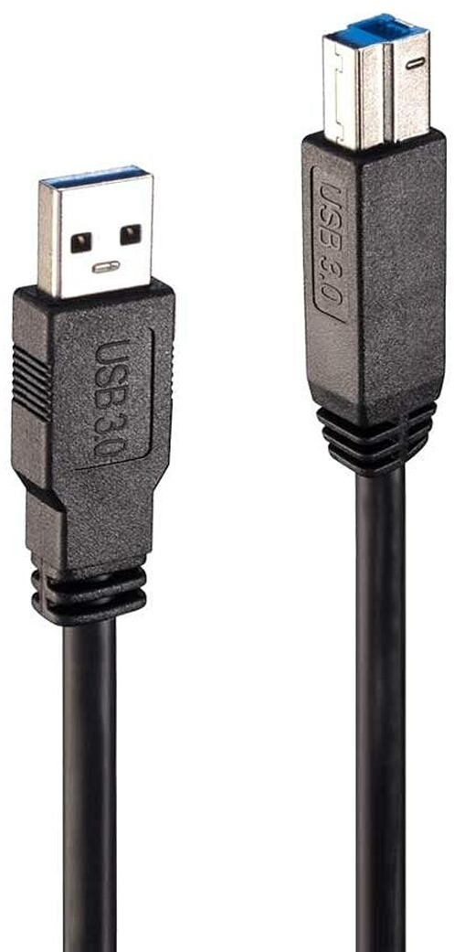 Καλώδιο USB A σε USB B LINDY 43098 10 m Μαύρο
