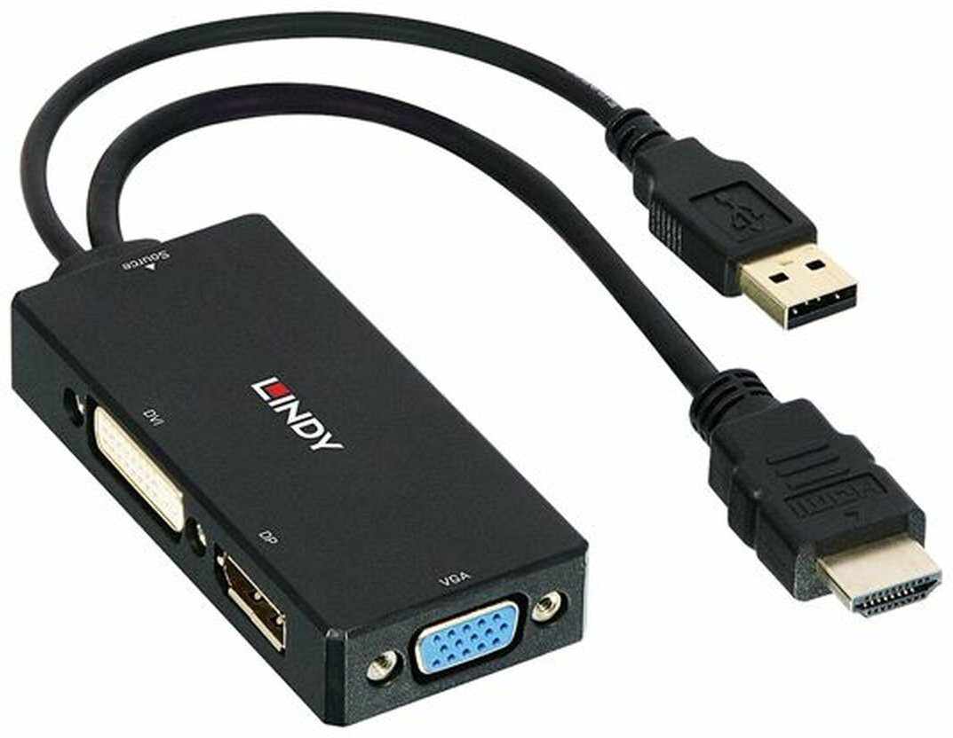 Αντάπτορας HDMI σε DisplayPort LINDY 38182 Μαύρο