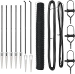 vidaXL Hexagon Fence Γκρι 1.4x10 μ Ατσάλι