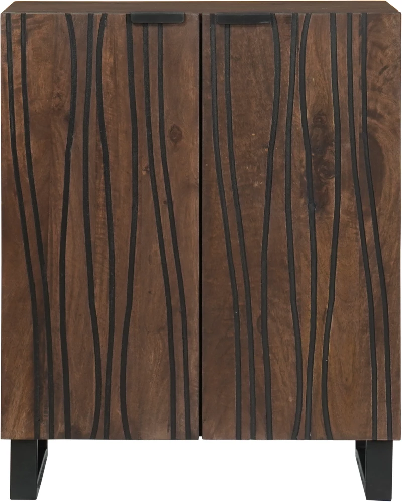 vidaXL Ξύλινη ντουλάπα 60x33.5x75 cm Μασίφ Ξύλο Μάνγκο