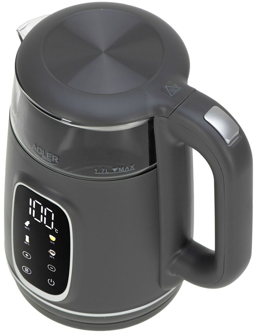 Βραστήρας Adler AD 1305gs Γκρι Ασημί 2200 W 1,7 L
