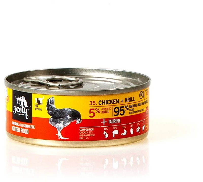 Γατοτροφή 3COTY Κοτόπουλο 80 g