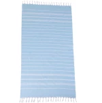 ESTIA ΠΕΤΣΕΤΑ ΘΑΛΑΣΣΗΣ AZURE STRIPES ΒΑΜΒΑΚΕΡΗ 80x170cm ΓΑΛΑΖΙΟ