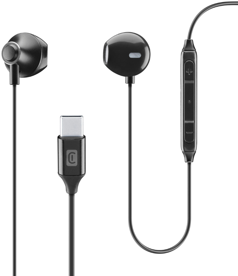 CELLULAR LINE 422386 Handsfree Ακουστικά Orbit με βύσμα Type-C Μαύρα