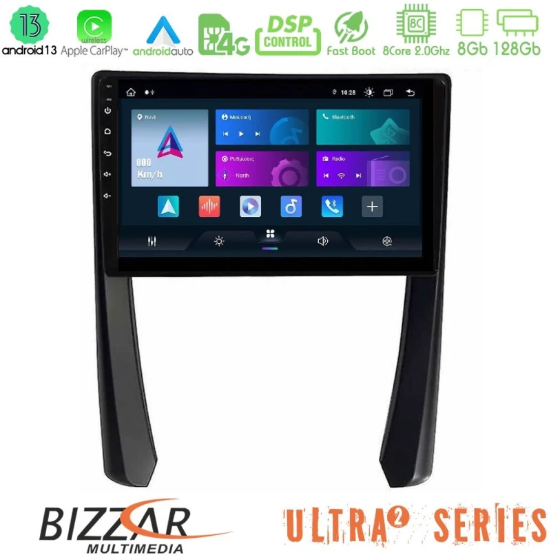Bizzar Ultra Series Porsche 911/cayman/boxster 8core Android13 8+128gb Navigation Multimedia Tablet 9" u-ul2-Pc2268