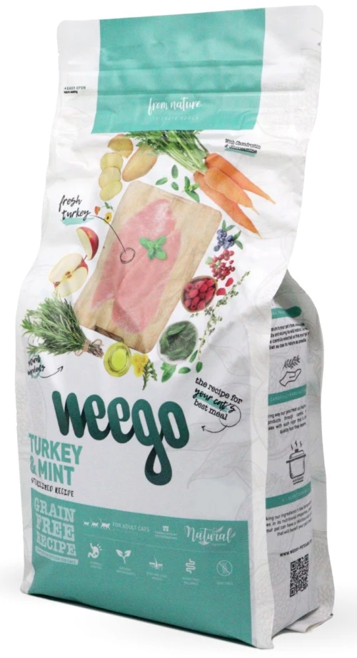 Weego Cat Food Grain Free Sterilized Turkey & Mint 1,5kg