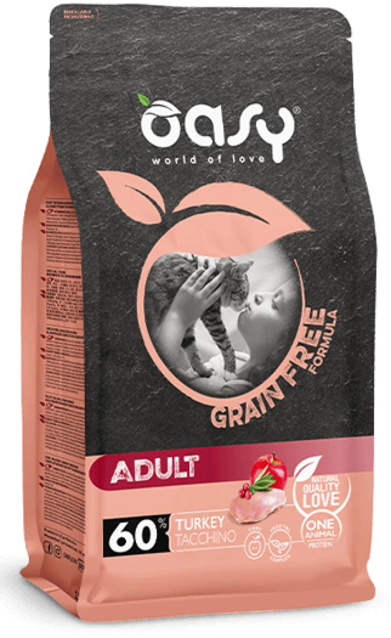 Oasy Adult Cat Grain Free Γαλοπούλα 7,5kg