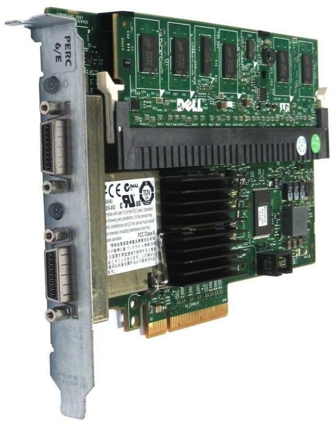 Dell 0J155F Perc 6/E SaS Controller PCI-E