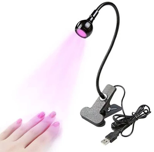 Mini USB Εύκαμπτη Λάμπα UV & LED με Clip Στερέωσης 3W