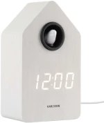 Ρολόι Επιτραπέζιο - Ξυπνητήρι Cuckoo KA6061WH 6x15,3cm White Karlsson Ξύλο