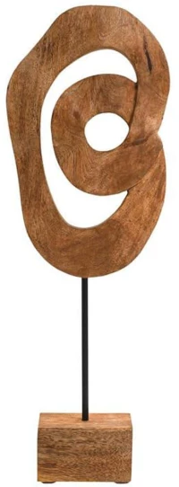 Διακοσμητικό Αγαλματίδιο 961-225-001 20x7x56cm Natural Ξύλο