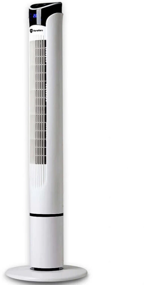 Ανεμιστήρας Δαπέδου Mε Τηλεχειριστήριο & Χρονοδιακόπτη HV-DTF45W 16x17x109cm 45W White HomeVero