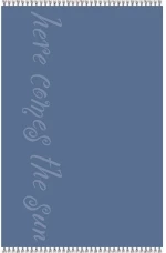 Πετσέτα Θαλάσσης Beatles Blue Melinen Beach 86x160cm 100% Βαμβάκι