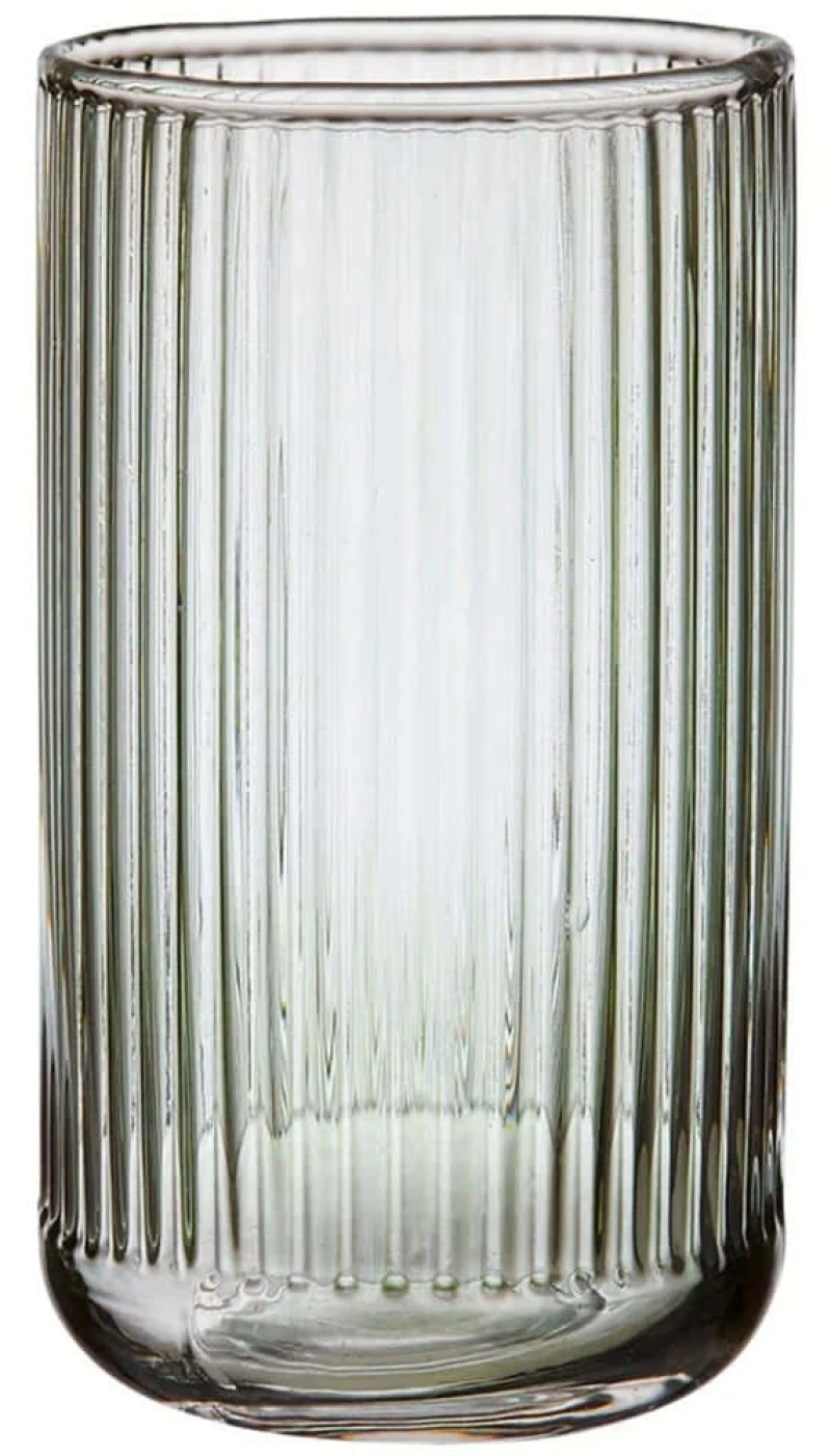 Ποτήρι Νερού Ριγέ Zephyr 62413 410ml Green Ladelle Γυαλί