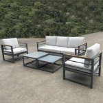 Σαλόνι Σετ Κήπου Marilian 5Τμχ Ε6871,1 Anthracite-Grey Five Seater