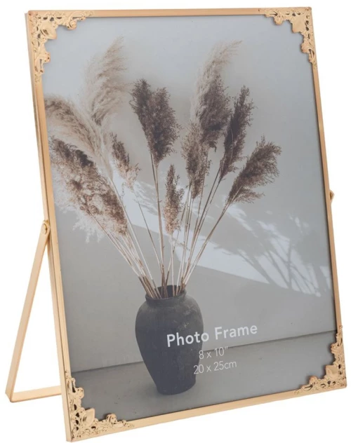 Κορνίζα Με Σχέδιο 89375 20x25cm Gold Μέταλλο