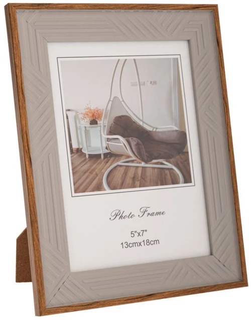 Κορνίζα Με Χρυσό Γείσο 88606 13x18cm Cream-Gold Πλαστικό