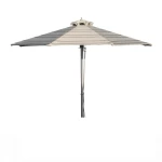 Ομπρέλα Επαγγελματική Fiji 01-00-1234 290gr/m² Φ2m Striped Beige-Silver