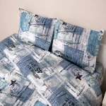 Μαξιλαροθήκες 861 (Σετ 2τμχ) Blue Viopros 50Χ70 Βαμβάκι-Πολυέστερ