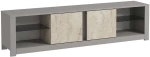 Έπιπλο Tηλεόρασης Aydos 382NRC2526 180x35x45cm Travertine Beige-Grey