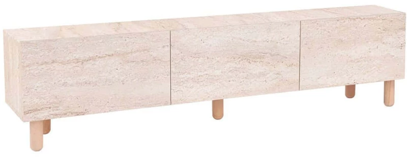 Έπιπλο Tηλεόρασης Alvin 327ODS1256 180x31,4x42cm Travertine Beige