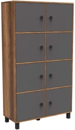Βιβλιοθήκη 956LCS1511 96x40x179,4cm Walnut-Anthracite