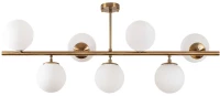 Φωτιστικό Οροφής - Πλαφονιέρα Fazli 942FLG1220 113x40x46cm 7xE14 40W Gold-White Opviq