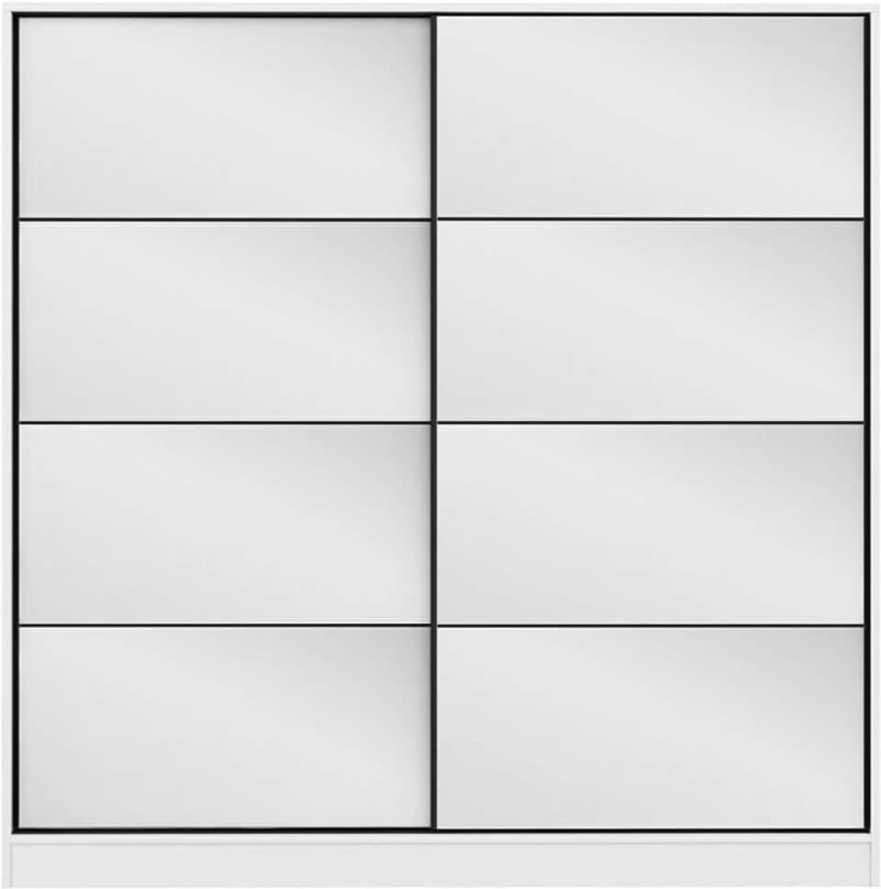 Ντουλάπα Δίφυλλη Kale 506MNR2781 180x60x190cm White Two Door
