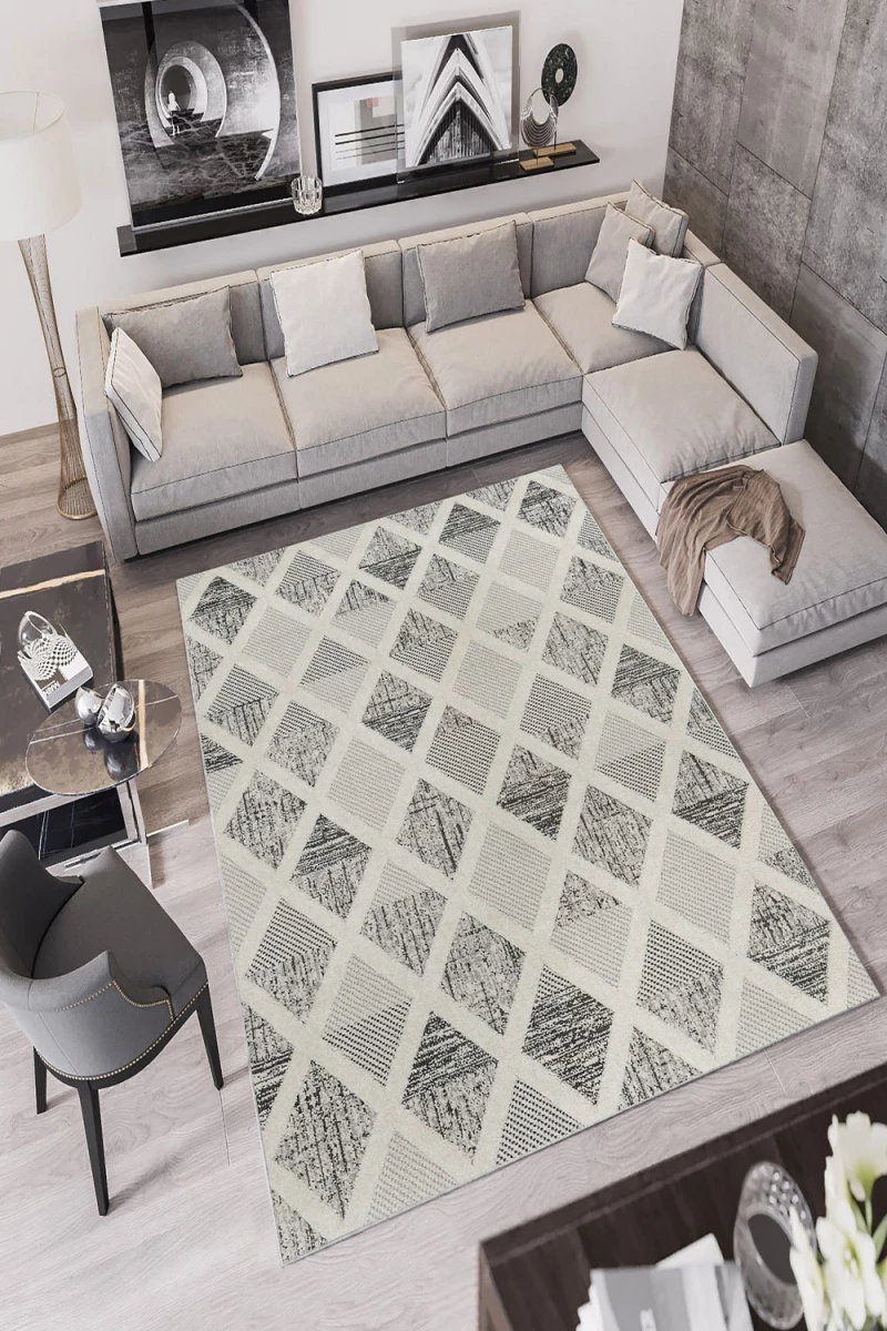 Χαλί W1067 213HFT1618 Ecru-Grey Conceptum Hypnose 180X280cm