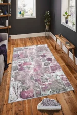 Χαλί Hmnt672 474HFT2163 Purple-Grey Conceptum Hypnose 180X280cm