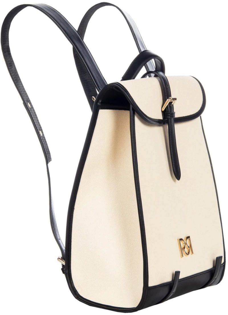 Μπεζ backpack από καμβά Rinascimento - Μπεζ