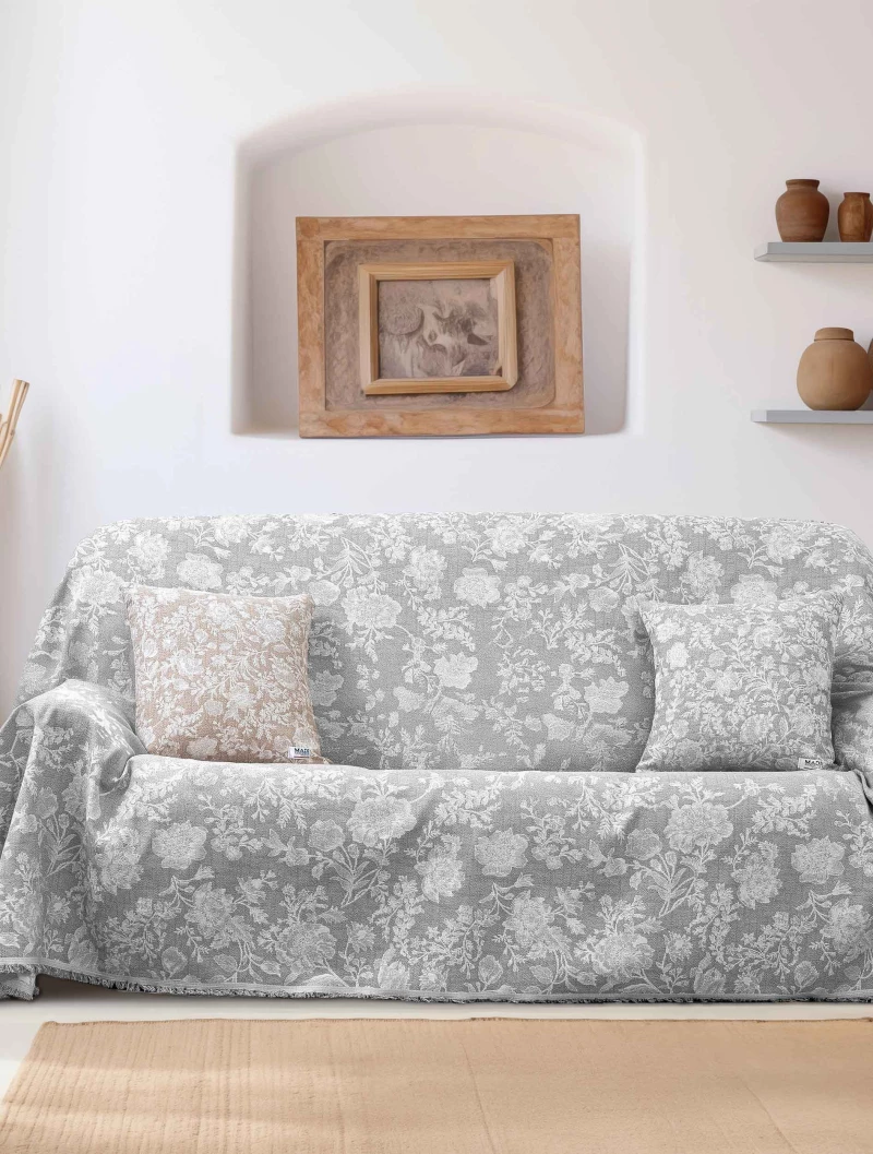 Ριχτάρι SOFIMA GREY Γκρι Ριχτάρι διθέσιου καναπέ: 170 x 250 εκ. MADI