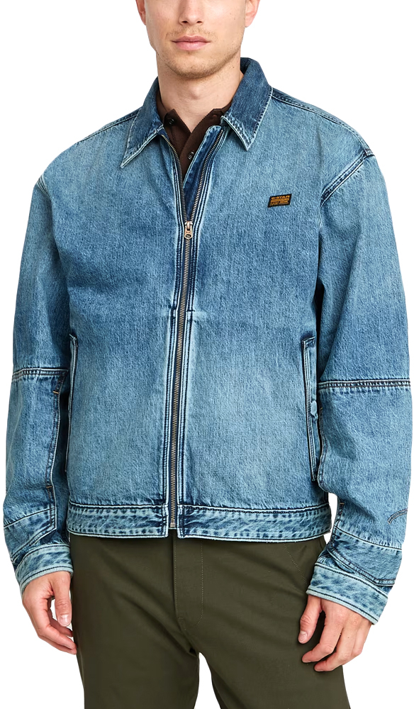 G-STAR RAW DENIM LONG POCKET REGULAR FIT JACKET MEN G-STAR RAW ΜΠΛΕ (D26335-D536-H136)