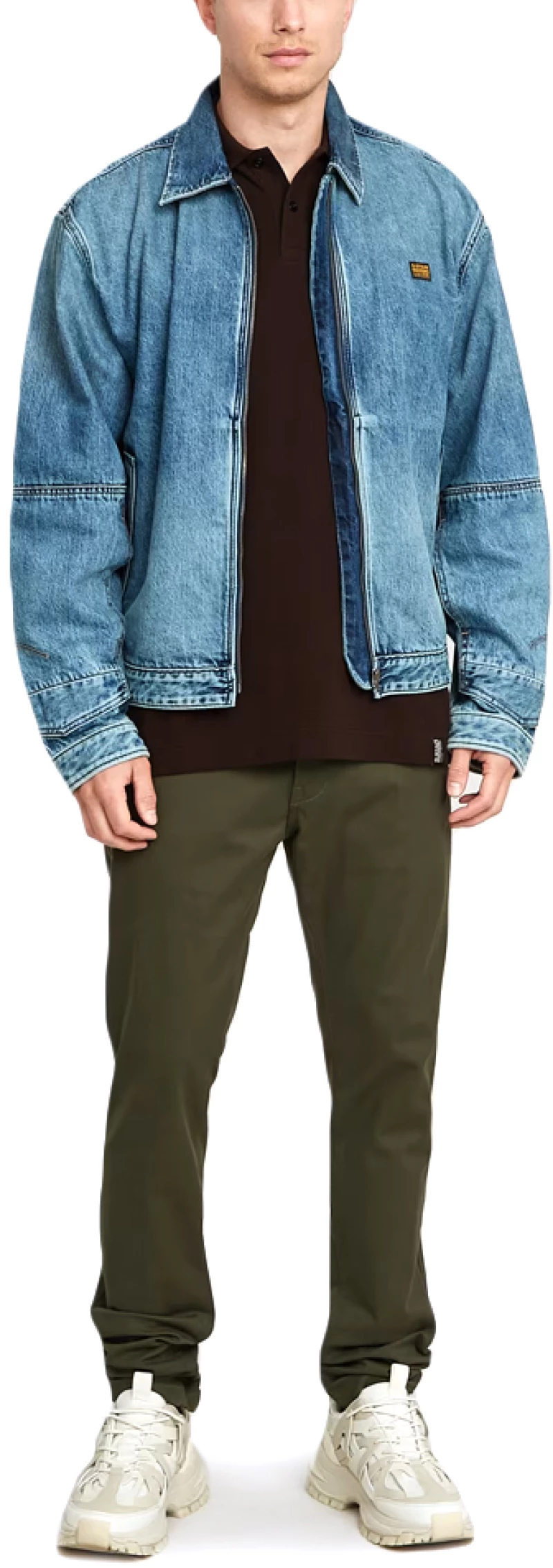 G-STAR RAW DENIM LONG POCKET REGULAR FIT JACKET MEN G-STAR RAW ΜΠΛΕ (D26335-D536-H136)