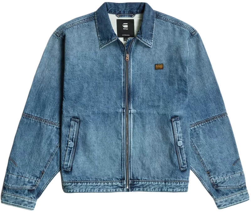 G-STAR RAW DENIM LONG POCKET REGULAR FIT JACKET MEN G-STAR RAW ΜΠΛΕ (D26335-D536-H136)